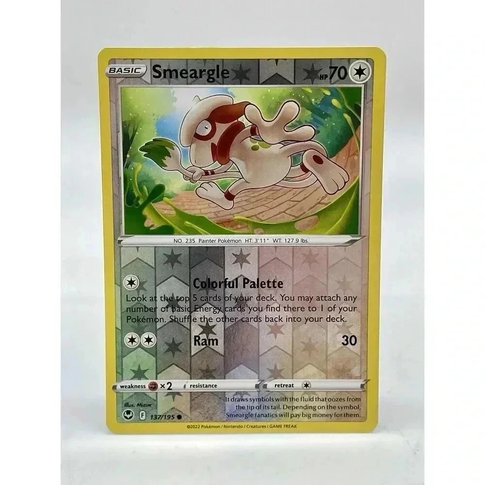 Smeargle‎ 137/195 Silver Tempest Pokemon TCG Reverse Holo Mint Unplayed